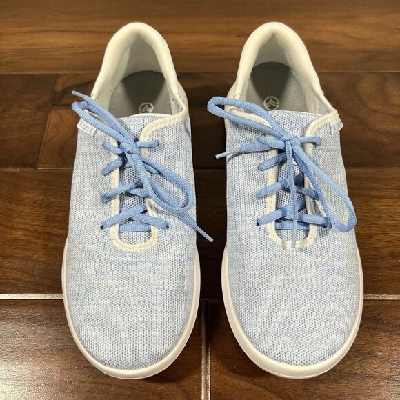 Kizik Women's‎ Size W 10 / M 8.5 Sky Blue Madrid Eco Knit Sneaker Shoe - Picture 2 of 11